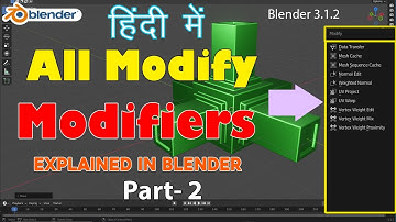 All Modify Modifiers Explained in Blender Part-2 I Hindi