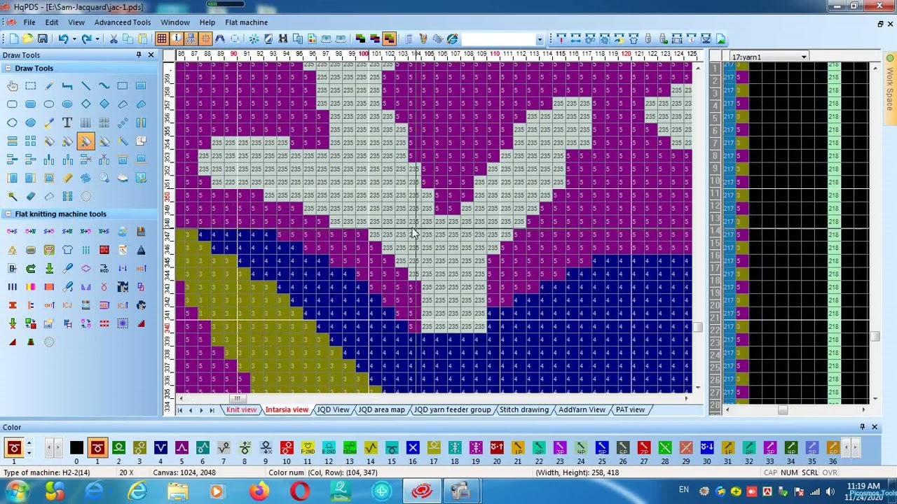 HQ PDS, How To Making For I J Color Jacquard Short Cut See!
