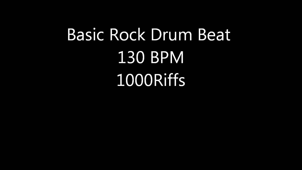 Basic Rock Beat 130 BPM - YouTube
