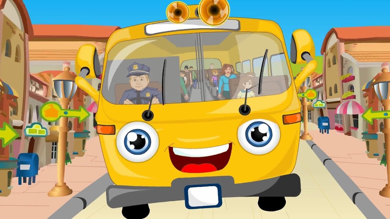 The Wheels On The Bus In Arabic أغانى للأطفال باللغة العربية عجل الباص Youtube