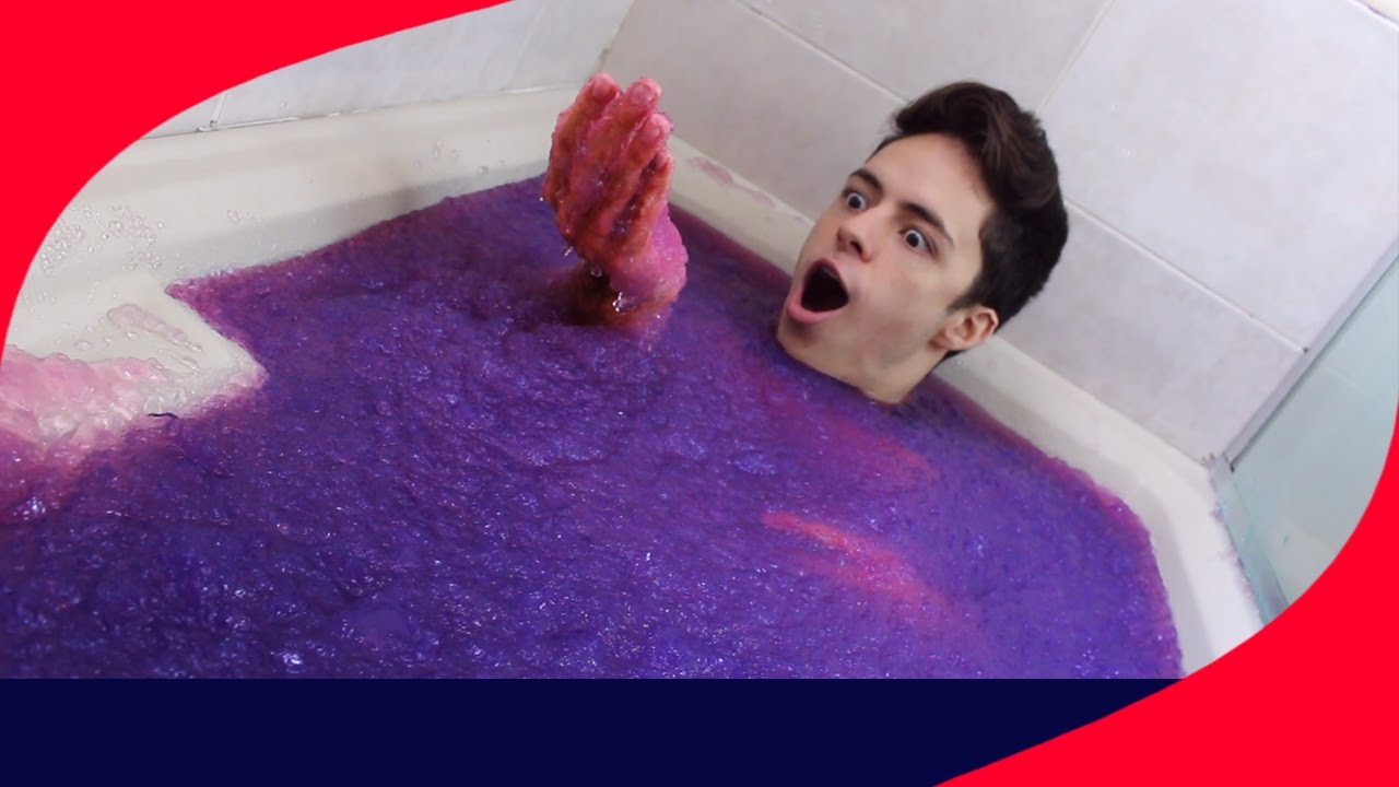 SUPER BANHEIRA DE GELATINA vlogs in spanish