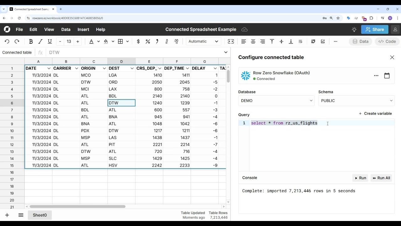 How to create a connected spreadsheet that auto-updates - YouTube