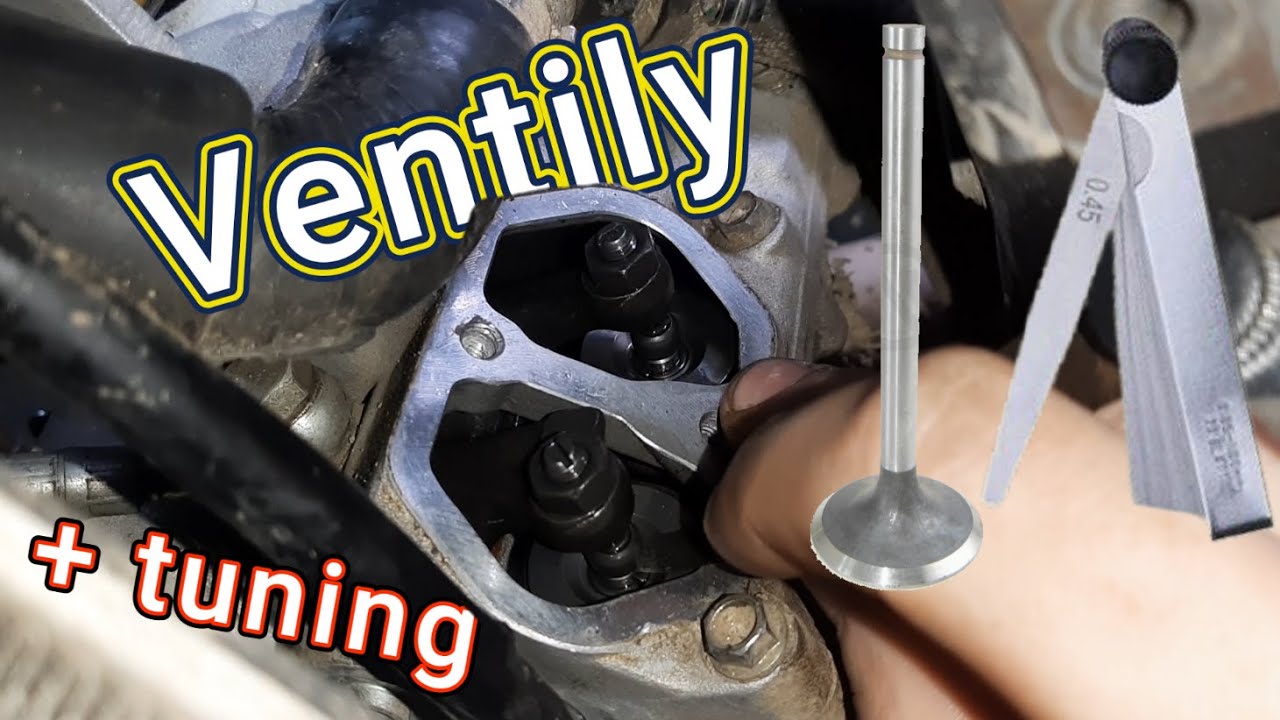 Seřízení ventilů (ventilových vůlí) husqvarna TE 610 + tuningy