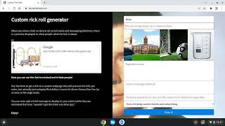 Rickroll Generator. How to make one.