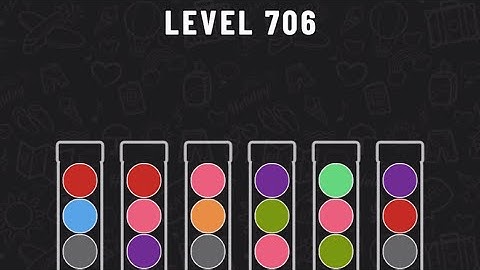 Ball Sort Puzzle Level 706 #ballsortpuzzle #ballsortpuzzlegameplay #puzzlegame #mobilegames