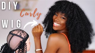 TURN YOUR PASSION TWISTS INTO A CURLY CROTCHET WIG | HOW TO MAKE A DIY CROTCHET WIG | Deborah Boms