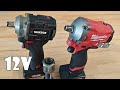 Parkside Performance Impact Wrench PPDSSA 12 A1 vs Milwaukee Stubby Impact Wrench 12V