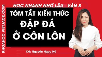Tóm tắt kiến thức Đập đá ở Côn Lôn - Ngữ văn 8 - Học nhanh nhớ lâu - Cô Nguyễn Ngọc Hà