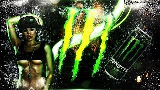 Speedart Monster Energy Wallpaper by GrimmiDesigns