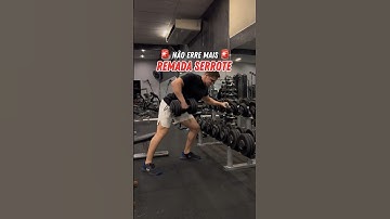 A maneira certa de realizar a remada serrote 🫡  #icarolermen #remadaserrote #academia