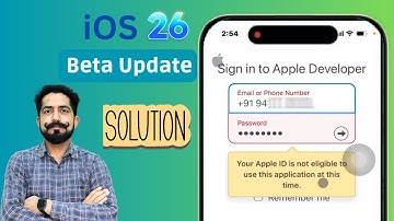 Solution for Your Apple ID is Not Eligible to use This application at This Time