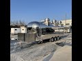 Stainless steel trailerfood truckimbisswagenremorque food truckremorque snackcatering trailer