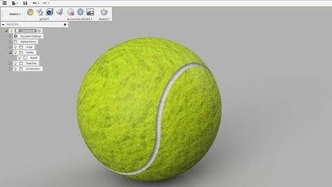 Fusion 360 - Tennis ball