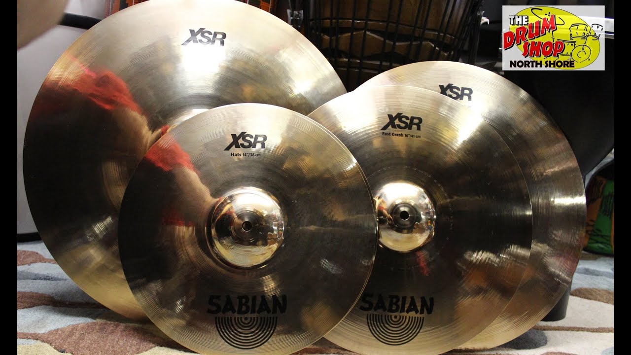 Sabian XSR Cymbal Set 14.16.18.20 The Drum Shop North Shore YouTube
