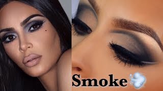 Kim kardashian makeup l Recreating the matte smoke makeup