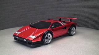 Match Highlights Mini-Z Lamborghini Countach Chrome Red LP500S