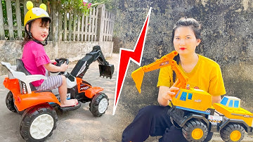 Changcady và cuộc thi máy xúc khổng lồ, Cam Cam dùng máy xúc lấy rau cho thỏ