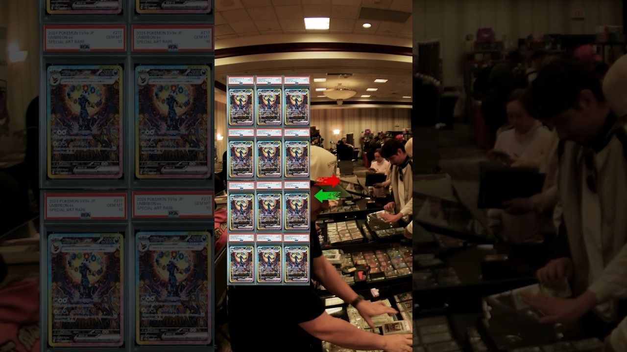 And just like that I went from 12 umbreons to 0 #pokemon #vendorpov #pokemoncards #psa10