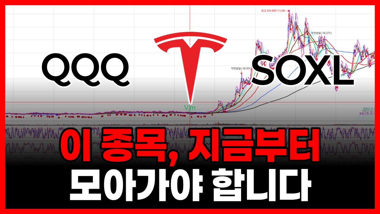 이 종목, 지금부터 모아가야 합니다. (SOXL 테슬라 엔비디아 QQQ SPY 엔비디아 인텔 알파벳 샌디스크