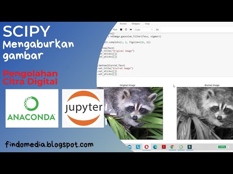 SCIPY || Mengaburkan gambar || Pengolahan Citra Digital || Phyton Anaconda
