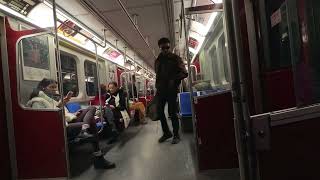 Pape subway station to Bathurst subway station Nov 16 2023 Thu