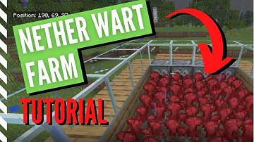 Semi-Auto NETHER WART FARM Tutorial in Minecraft (Bedrock & JAVA Edition)