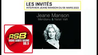 Jeane Manson -&quot;Interview Phoner&quot; (RSB - Radio Sainte Baume) - 08 mars  2023