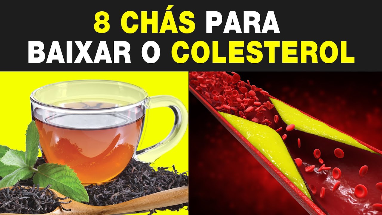 8 Melhores CHÁS PARA BAIXAR COLESTEROL ALTO - Rápido e Saudável - YouTube