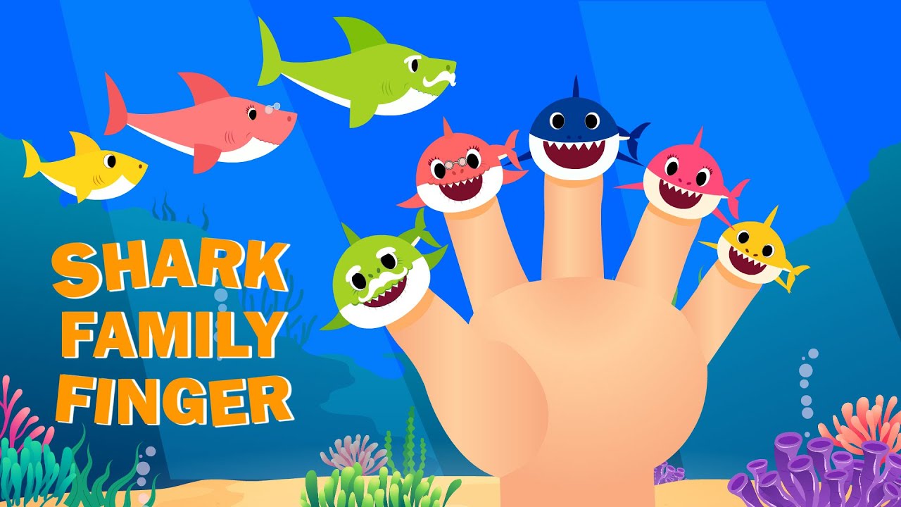 Семейка пальчиков Baby Shark 👶🦈 | Песенка про Baby Shark для детей | Детские песенки
