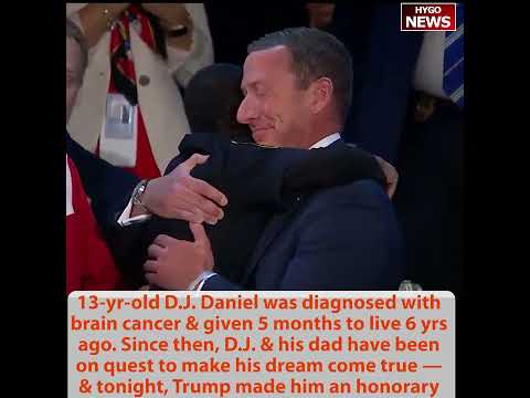 13-year-old D.J. Daniel honorary Secret Service, Dems REFUSED to applaud; bring back LAW &amp; ORDER