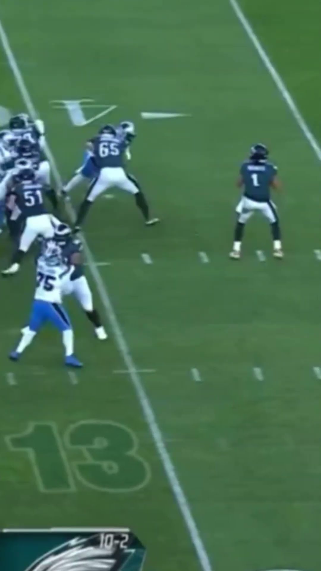 Jalen Hurts CLUTCH AGAIN to AJ Brown on 3rd and long ?? Eagles vs Panthers Highlights