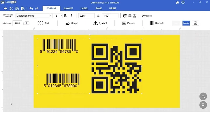 Creating Barcodes in LabelSuite