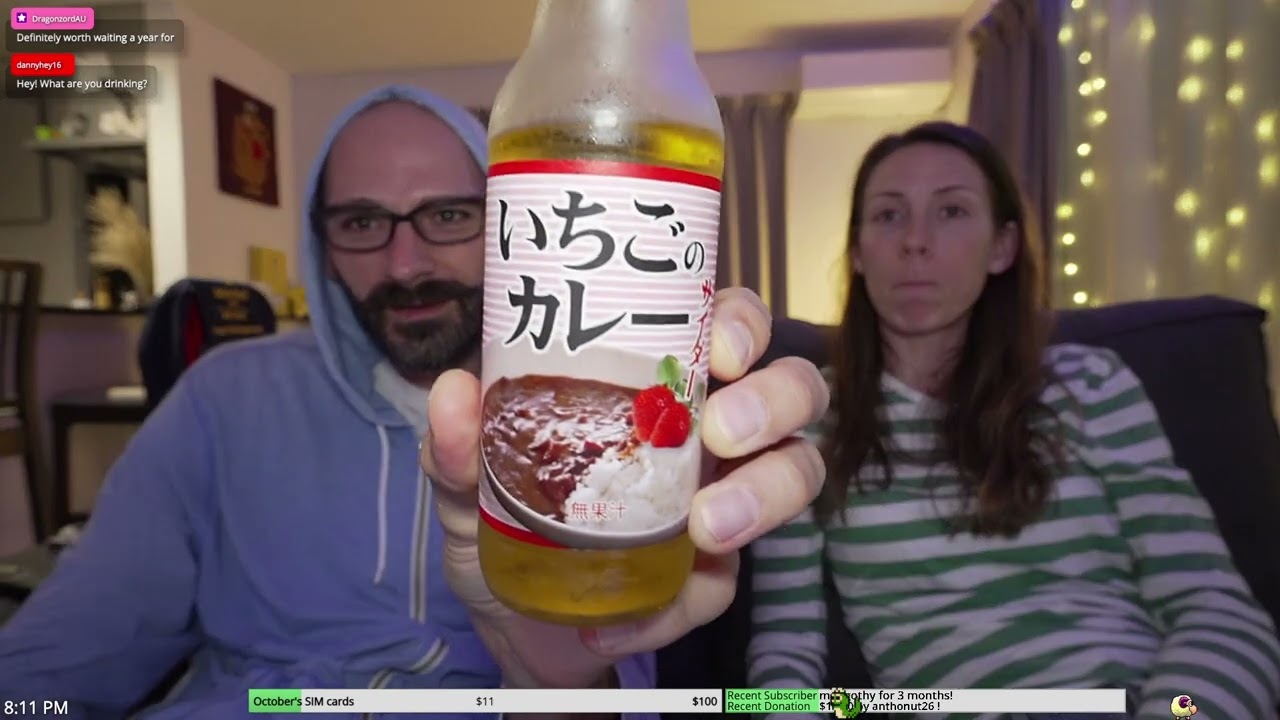 Japanese Strawberry Curry Cider Soda (yes really) | Livestream Highlight