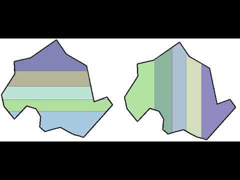 მიწის ნაკვეთის დაყოფა ტოლ ნაწილებად / Divide the area into equal parts in ArcMap