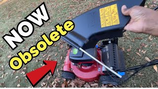 Side Discharge  obsolete? // Toro does not include this with mower.