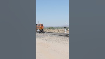 TRAIN SHORTS #00584 / EB BNSF 8000 WILD CROSSING 7-6-2025 #automobile #train #railfan