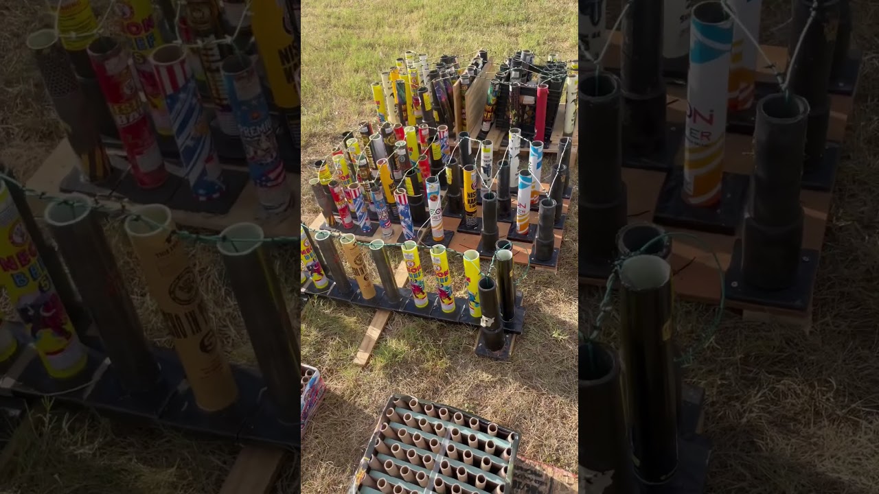 Last years fireworks finale boards.