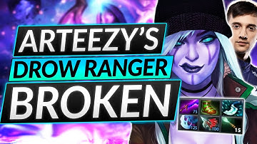 How to Play Drow Ranger Like Arteezy - LITERALLY FREE MMR CARRY - Dota 2 Guide