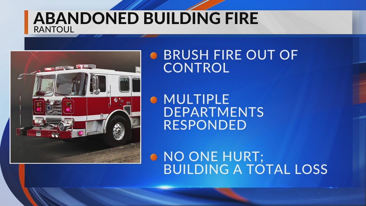 Six fire departments respond to Rantoul house fire - YouTube