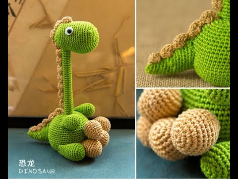 PP OPount - How to crochet the little dinosaur 