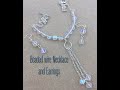 Easy beaded wire Necklace and earrings tutorial