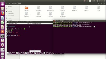 Shell script for arithmetic operators