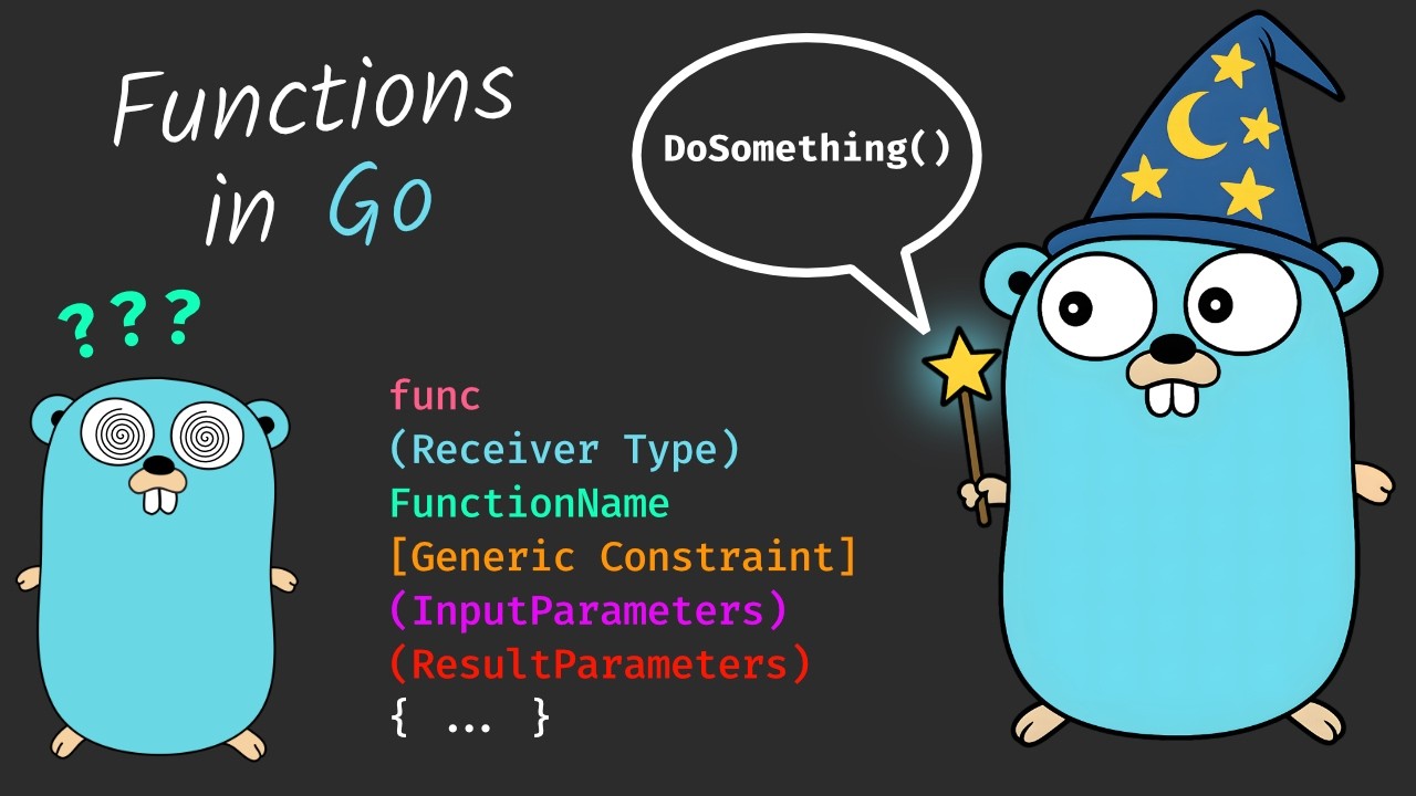 Go Programming Language Function Parameters Functions in Go... Have Too Many Variations | Golang for Devs - YouTube