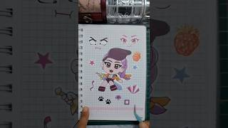 ASMR journal #sticker #diy #disney #sanrio #kawaii #kuromi #kpop #asmr #short #unboxing #journaling