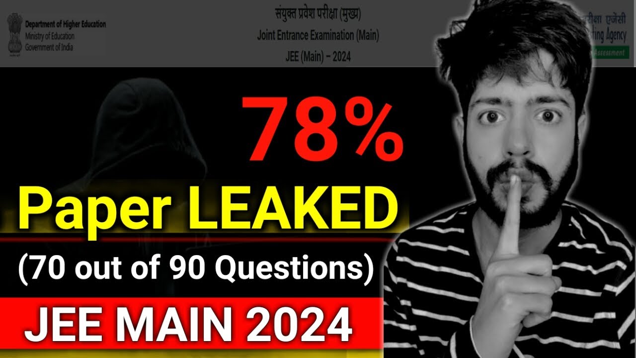 JEE Mains 2024 70 Out Of 90 Questions Leaked jee2024 jeemains2024 