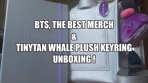 (Real Sound) BTS, THE BEST Merch + TinyTan WHALE Plush Keyring UNBOXING!