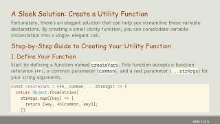 How to Squash Variable Declarations in TypeScript with Elegance