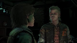 The Walking Dead The Final Season Episode 1 - The Basement / Brody And Marlon Arguing