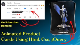 CSS Product Card UI Design | Keyframe Effects