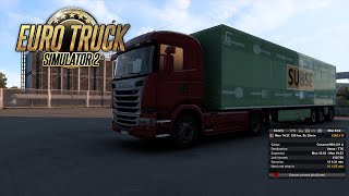 Scania Streamline - Coconut Milk(21t) | スカニア Streamline - ココナッツミルク(21t) | ETS2 1.47 screenshot 5